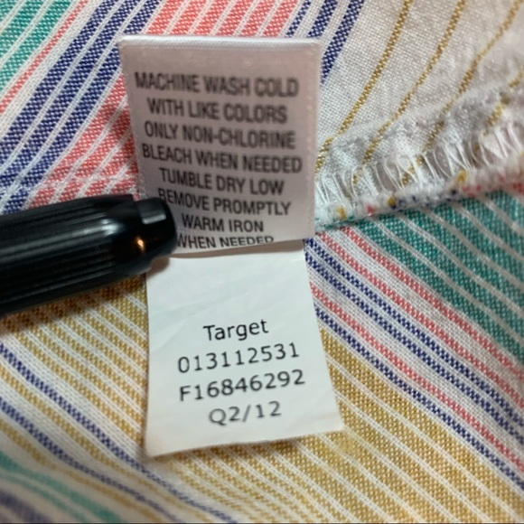 Mossimo Pastel Rainbow Chevron mini Dress Striped Strapless - Picture 9 of 14